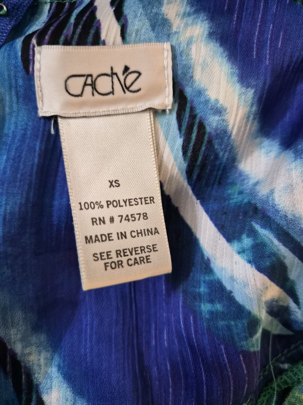 Cache Blue & Yellow Tropical Wrap Maxi Dress - Picture 2 of 9